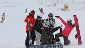 Erciyes'te kayak sezonu açıldı