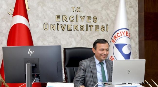 ERÜ Rektörü Çalış uluslararası öğrenciler ile bir araya geldi