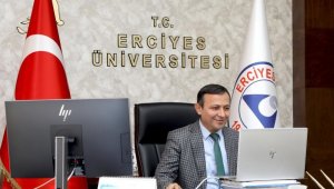 ERÜ Rektörü Çalış uluslararası öğrenciler ile bir araya geldi