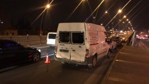 Kayseri'de 3 aracın karıştığı kazada şans eseri yaralanan olmadı