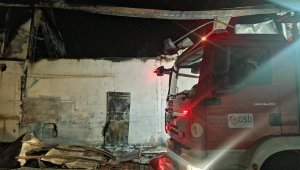 Kayseri'de fabrika yangını