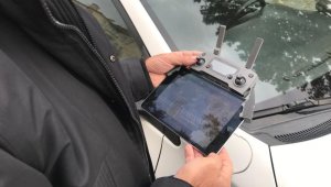 Kayseri'de havadan maske denetimi