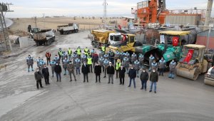 Başkan Palancıoğlu 1 yılda rekor asfalt yol yapan ulaşım ekibine teşekkür etti