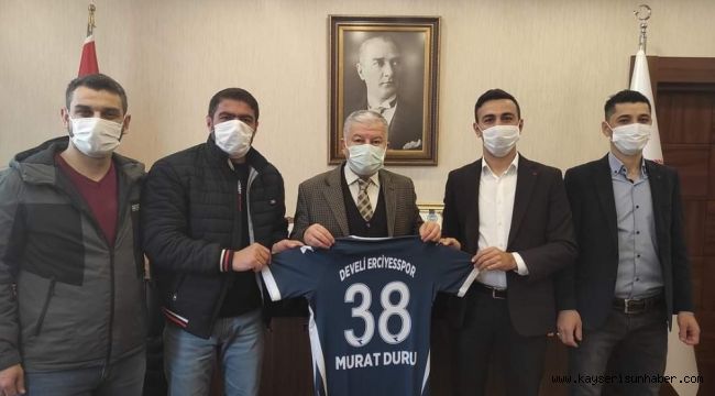 Develi Erciyesspor'dan Kaymakam Duru'ya ziyaret