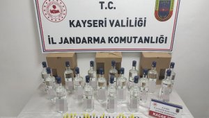 Kayseri'de 17 litre kaçak alkol yakalandı