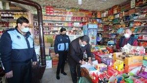 Zabıta ekipleri Hacılar'da fırın ve bakkallarda denetim yaptı