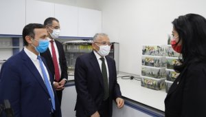 Başkan Büyükkılıç ve Rektör Çalış, ERFARMA'yı Ziyaret Etti