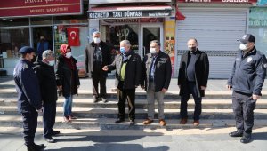 Develi ilçe protokolünden açık işyerlerine denetim