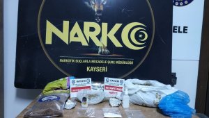 Kayseri'de 795 gram sentetik uyuşturucu ele geçirildi