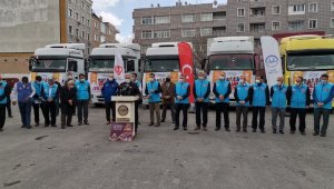 Kayseri'den Suriye'ye 6 tır yardım daha yola çıktı