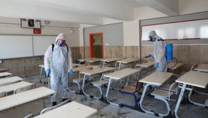 Melikgazi Belediyesi eğitim öncesi okulları dezenfekte etti