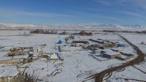 Sultan Sazlığı Kuş Cenneti beyaza büründü