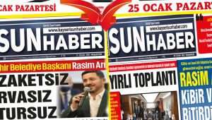 SUN HABER GAZETESİ HER ZAMAN TAM İSABET