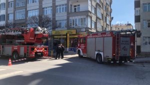 Aspiratörde çıkan yangın ekipleri harekete geçirdi