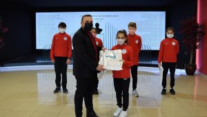 Dereceye giren sporculardan Spor A.Ş.'ye ziyaret