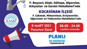 KASKİ, 11 mahallede su kesintisi yapacak