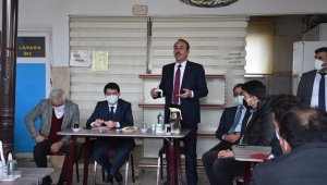 Kaymakam Cebeci ve Başkan Şahin Tomarza Sanayi Esnafı ile bir araya geldi