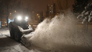 Kocasinan'da kar, keyfe dönüşüyor