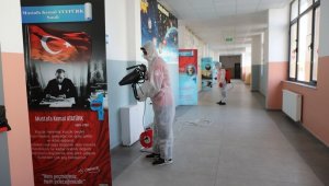 Kocasinan'da sağlıklı nesiller için okullar dezenfekte edildi
