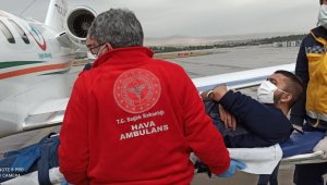 Uçak ambulans Hızır gibi yetişti