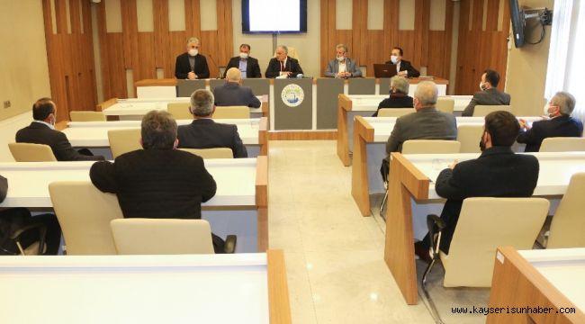 Yahyalı Belediye Meclisi Mart ayı toplantısını yaptı
