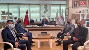 Ampute Futbol Kulüpler Birliği'nden Mehmet Baykan'a ziyaret
