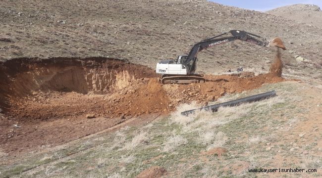 Ayvazhacı - Çöten - Kızık Mahallelerinde gölet yapım çalışmaları devam ediyor