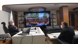 Başkan Cabbar ve Develi Belediyesi Voleybol takımından Başkan Büyükkılıç'a ziyaret