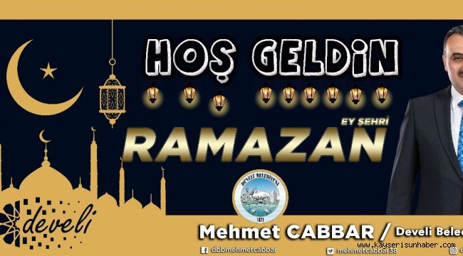 Başkan Mehmet Cabbar: "Ramazan'da edindiğimiz nefis terbiyesinin yıl boyunca sürmesini dilerim"