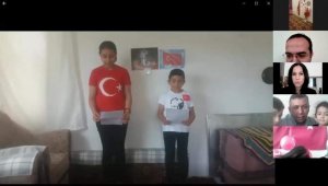 Kaymakam Bayram çocukların çevrimiçi bayram etkinliğine katıldı
