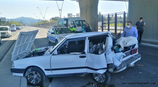 Kayseri'de zincirleme trafik kazası: 4 yaralı