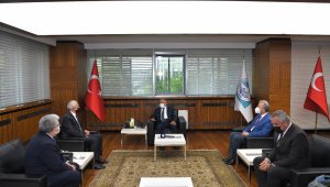 Başkan Büyükkılıç; Sağlık Bilimleri Üniversitesi Rektörü Erdöl'ü ağırladı