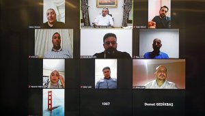 Başkan Yalçın'dan ev oturması tadında sohbet