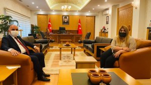 Berna Gözbaşı, Vali Şehmus Günaydın'ı ziyaret etti