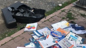 Fünye ile patlatılan valizden 'kitap' çıktı