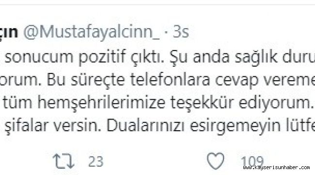 "Mustafa Başkan, korona illeti sizi mi buldu?"