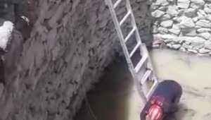 Su dolu kuyuya düşen köpeği itfaiye kurtardı