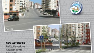 Talas'ta refüj ve kavşaklarda çarpıcı değişim