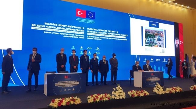 Başkan Büyükkılıç Ankara'da 288 milyon TL'lik imzayı attı