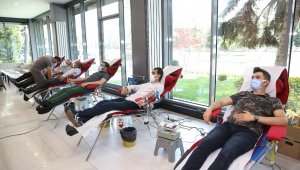 Büyükşehir personelinden kan bağışı seferberliği