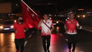 Kayseri'de 15 Temmuz Şehitleri Sancak Koşusu