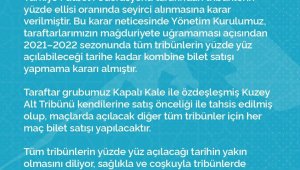 Kayserispor yeni sezonda kombine bilet satışı yapmayacak