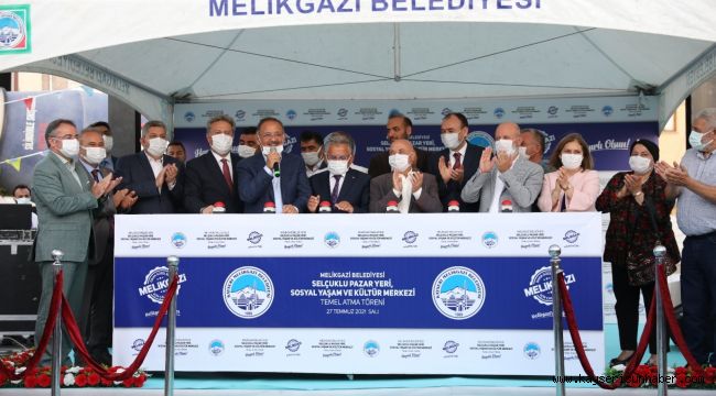 Selçuklu Pazar Yeri, Sosyal Yaşam ve Kültür Merkezi'nin temeli atıldı