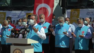 Suriye'deki ihtiyaç sahibi ailelere 7 tır yardım gönderildi