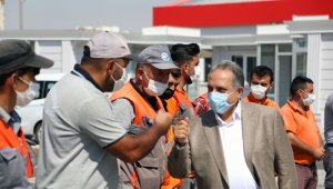 Talas'ta mesai bayramlaşmayla başladı