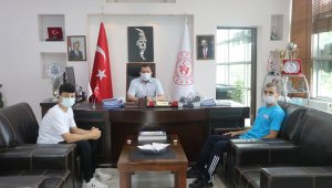 Ali İhsan Kabakcı, Jimnastik'de Türkiye 3.sü olan sporcuyu ağırladı