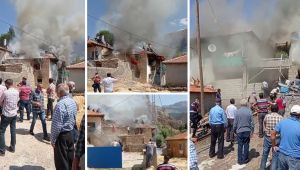 DEVELİ’DE YANGIN; EV TAMAMEN KÜL OLDU