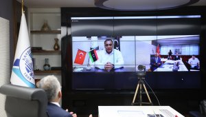 İki kardeş şehrin başkanları video konferans ile buluştu