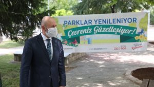 Kocasinan'da modern parklar, mutlu çocuklar