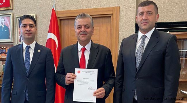 MHP Genel Başkan Yardımcısı Yalçın İncetoprak'a görevi tebliğ etti